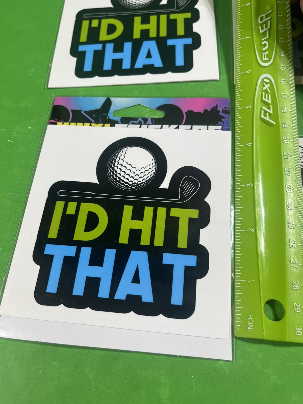 I'D HIT THAT Golf Vinyl Sticker 4.25in x 4in Lot Of 3 Plus Small Sticker Bonus
