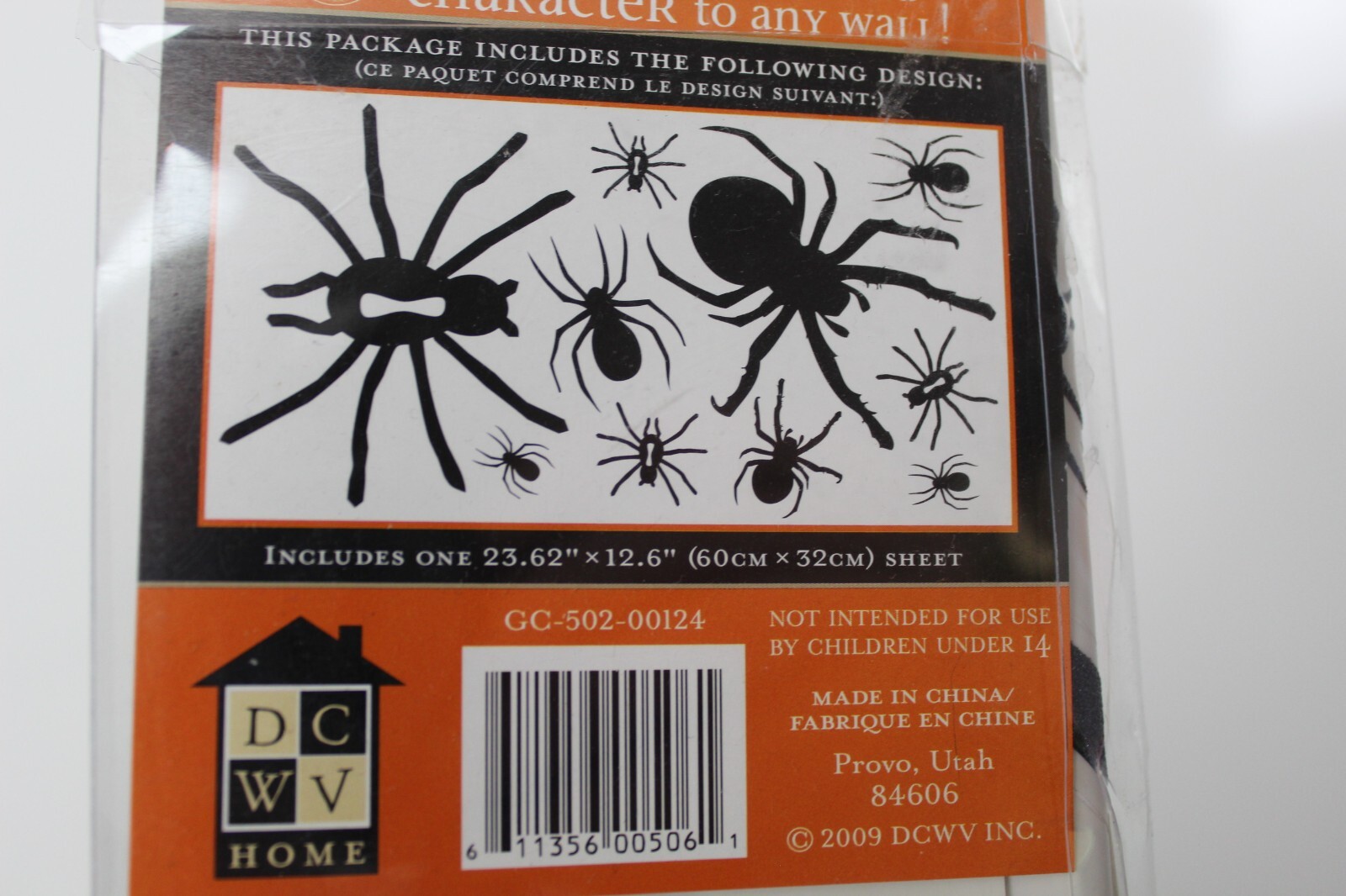 Once Upon a Wall Peel and Stick Halloween Spiders Easy to Apply & Remove