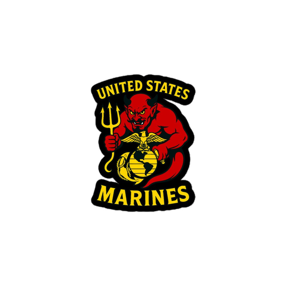 Marine Devil Trident Devil Eagle Globe & Anchor Bubble-free stickers