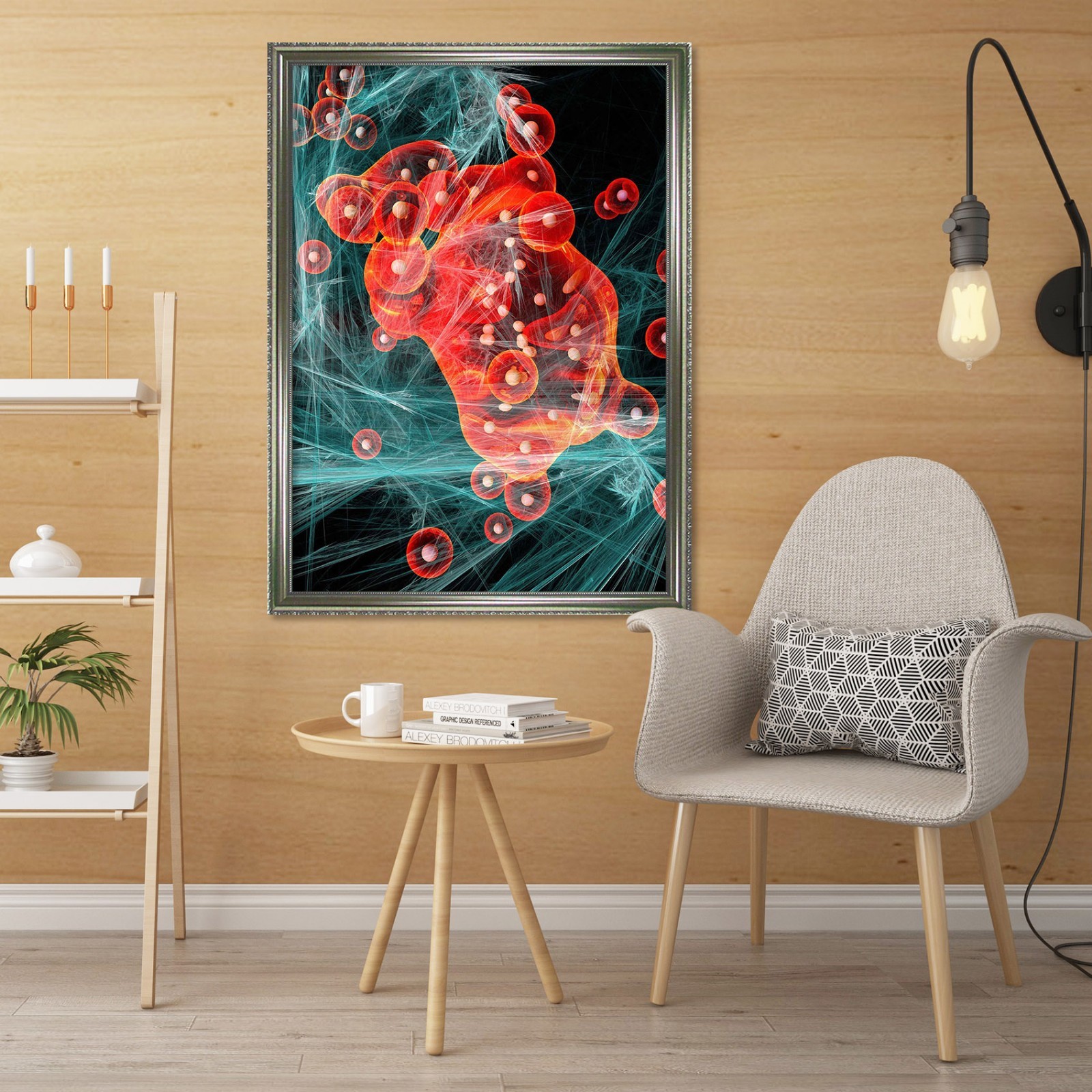 3D Creativity Pattern 5 Fake Framed Poster Home Decor Print Painting Unique Art