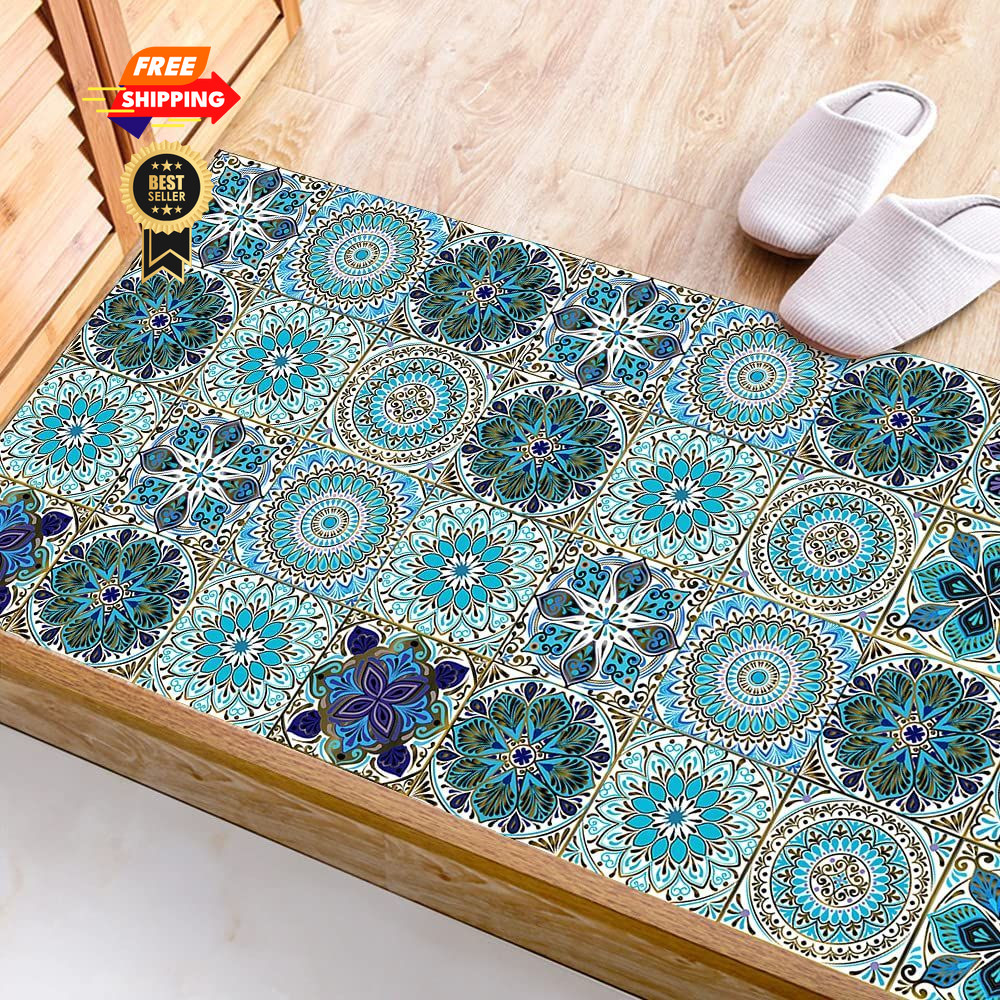 16PCS 5×5 Inch Mandala Tile Stickers, Peel and Stick Self 5 in,