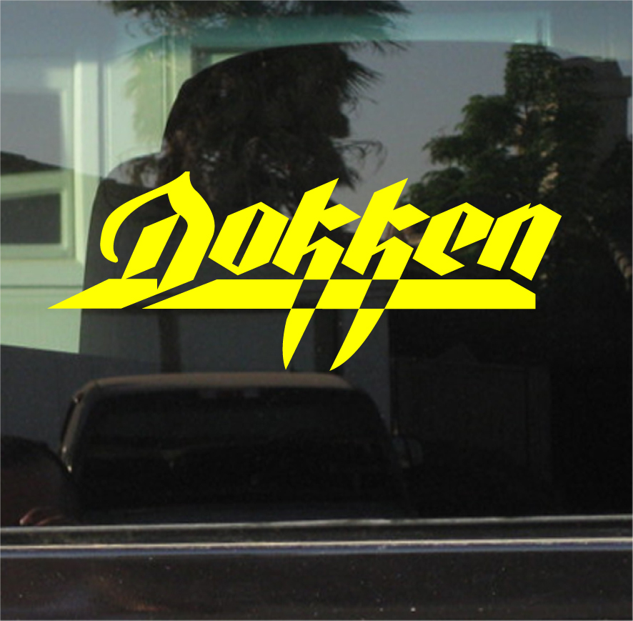 DOKKEN 10 INCH VINYL DECAL / STICKER