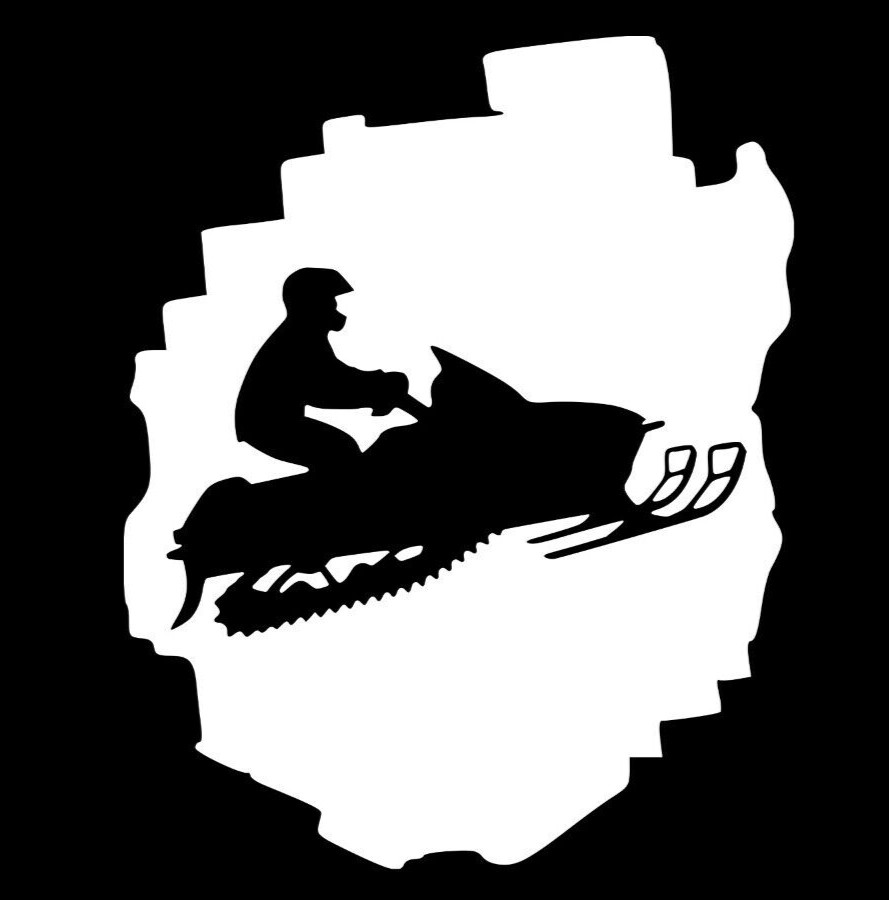 Adirondack Park Snowmobile vinyl decal NY ADK Tug Hill Old Forge Sled Sticker