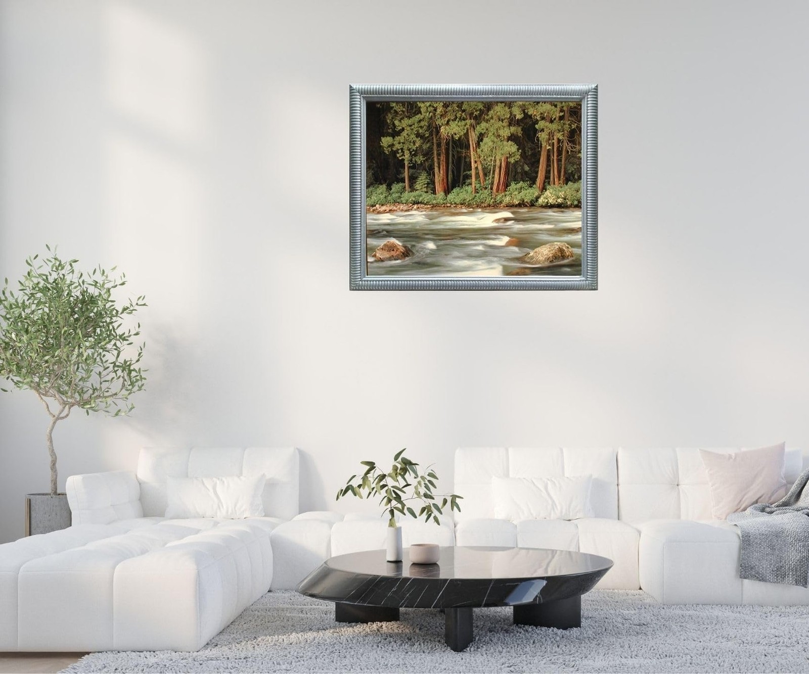 Running River Forest Nature Landscape Scenery Wall Decor Art Print Poster (16…