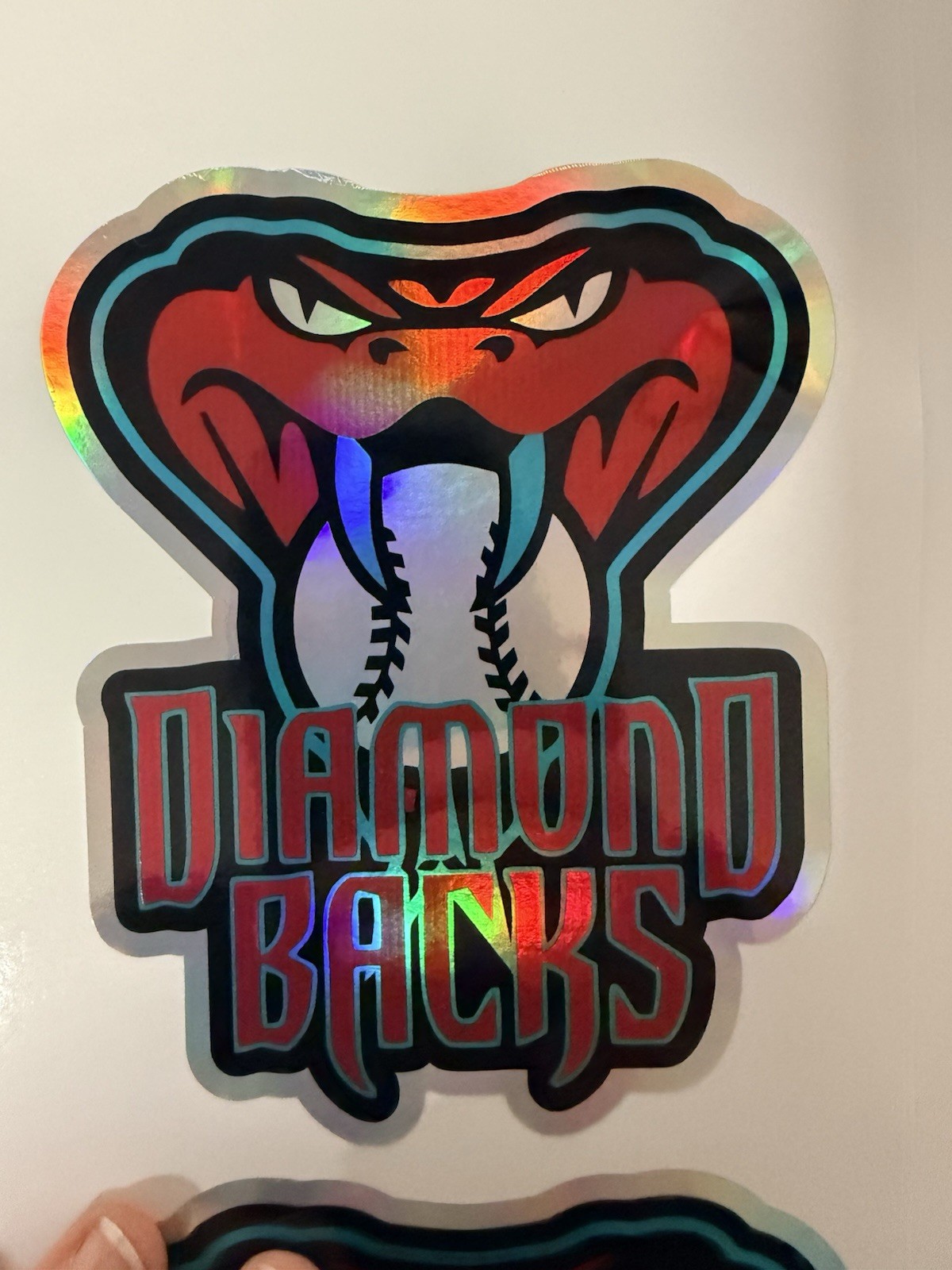 Arizona Diamondbacks Alternate B Holographic Vinyl Decal