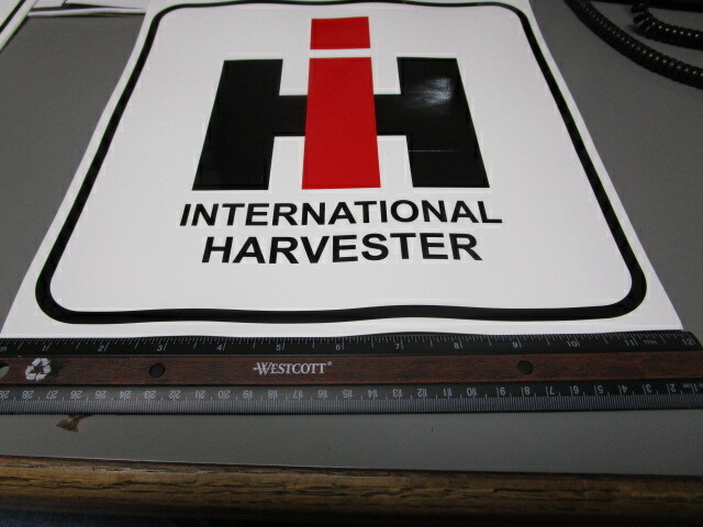 International Harvester IH Logo 12 x 12 Inch Decal Sticker