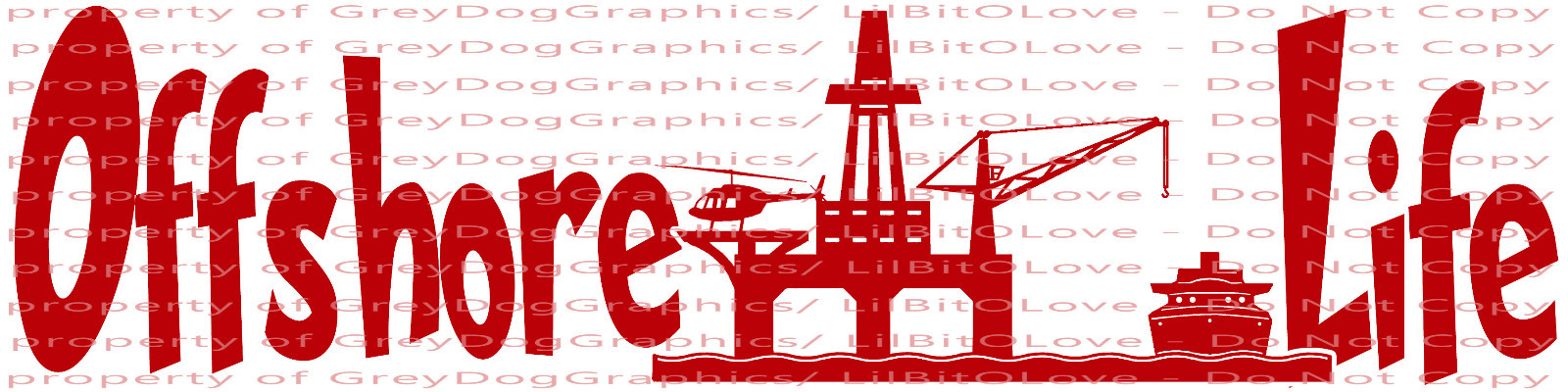 Offshore Life Oil Rig Roughneck Vinyl Decal Oil Platform Rig Industry Sticker