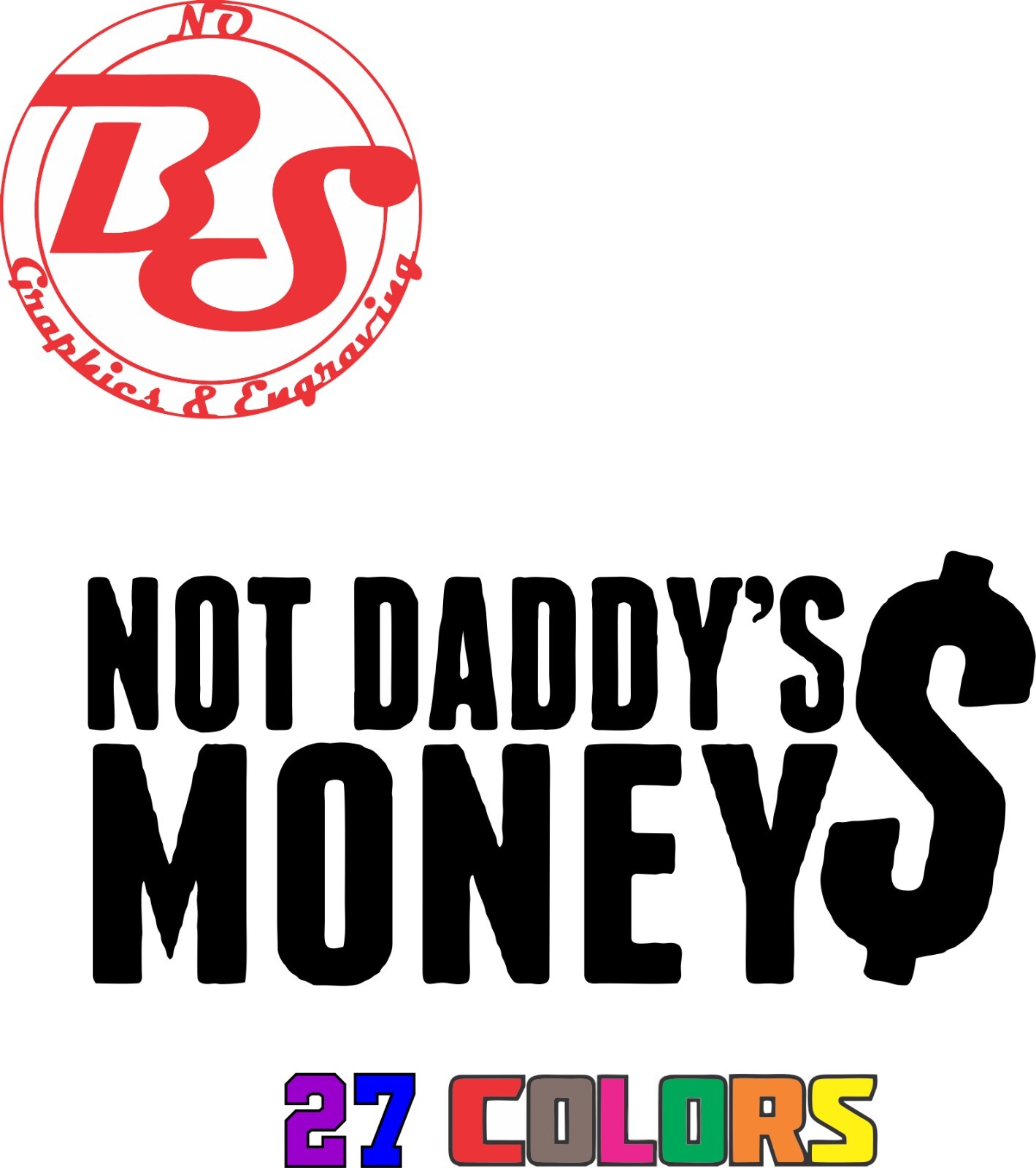 6" Daddy's Girl Money Decal Offensive Funny Rude Humor Adult Joke JDM Meme noBS