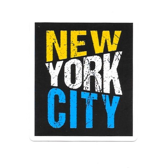 New York City Vinyl Sticker Distressed Retro NYC Souvenir Laptop Water Bottle