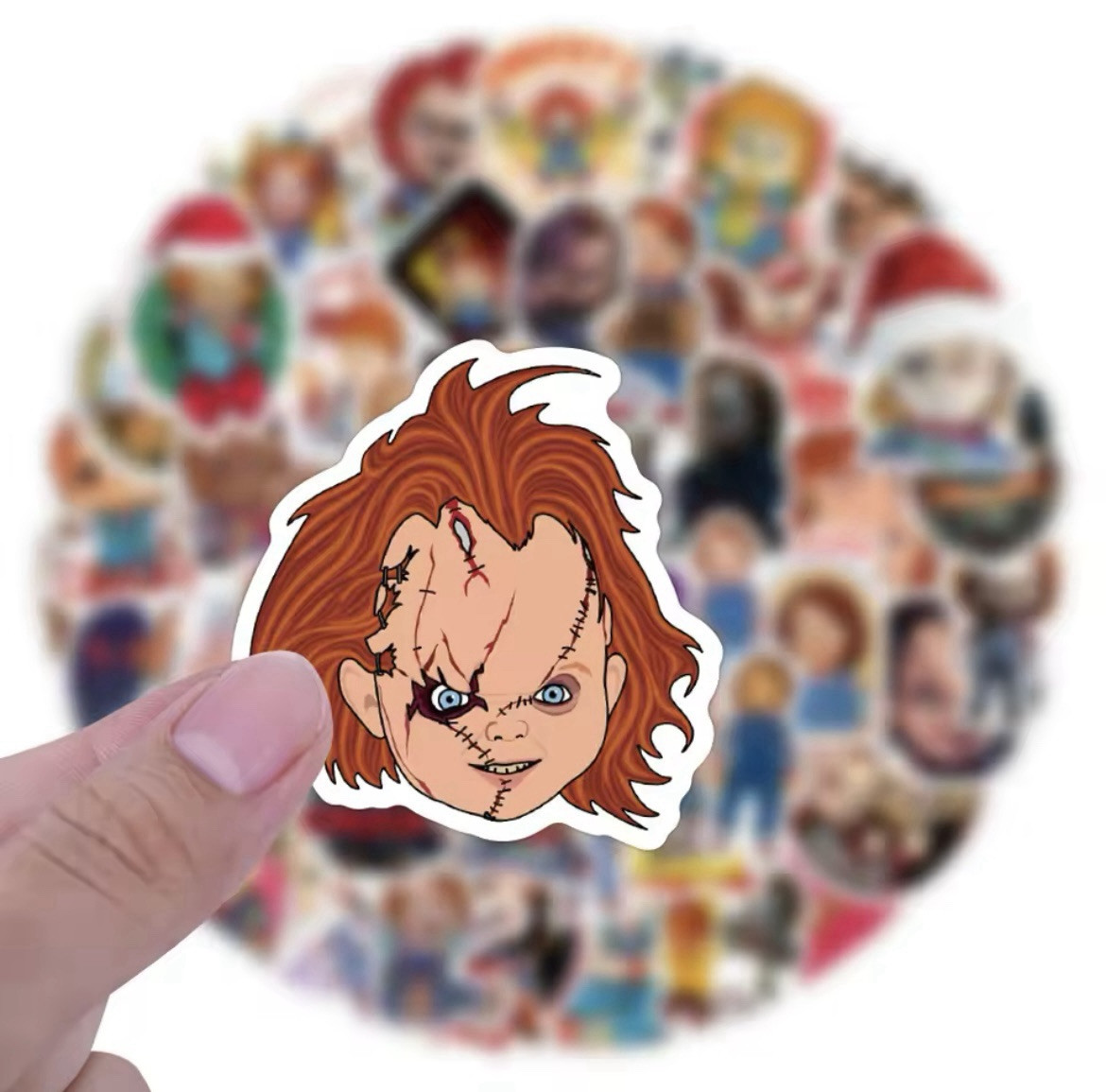 Chucky Style Stickers 60pk Chucky Horror Stickers Tiffany Chucky Good Boy Fun