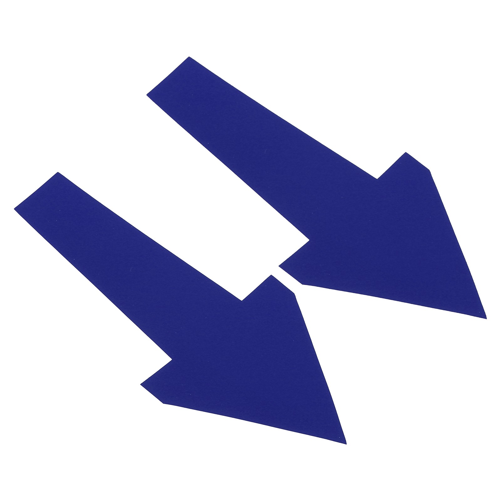 12Pcs 12" x 6" Arrow Sticker Self Adhesive Arrow Sign, Dark Blue