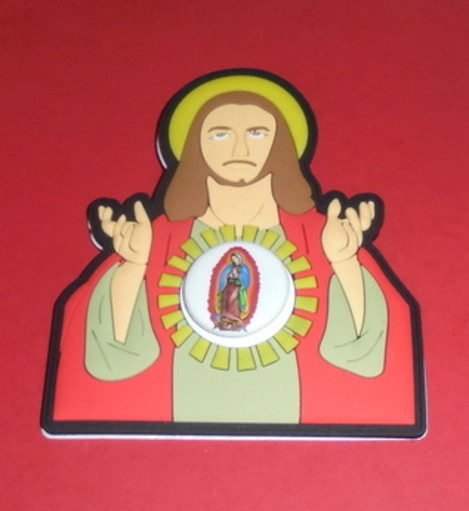 Custom Jesus Christ Love Faith Family God Sticker Magnet Button Picture Fridge