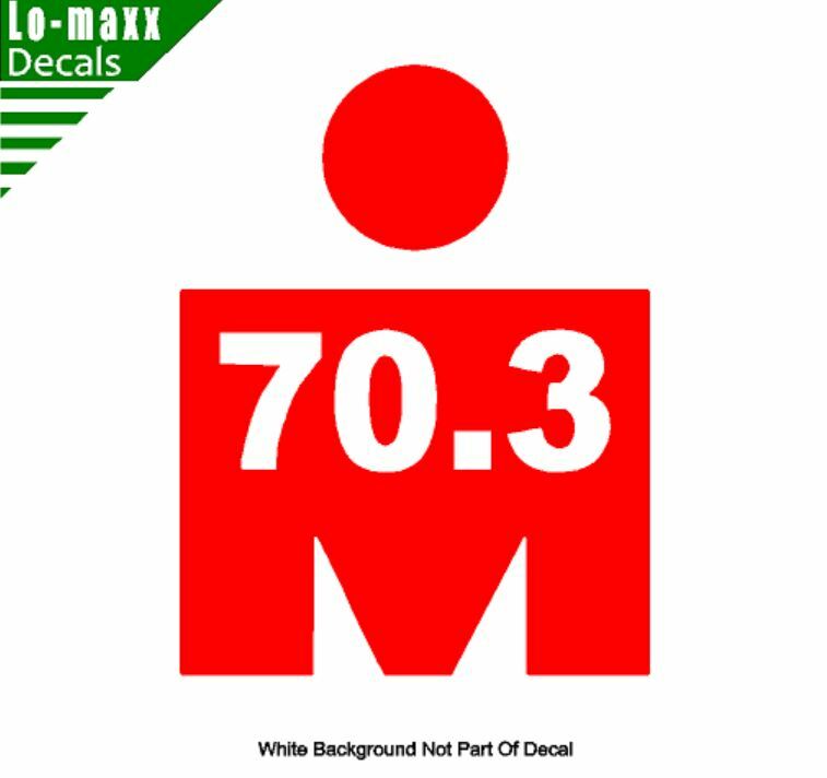 Ironman Triathlon 70.3 Endurance Multisport Race Event Die Cut Vinyl Decal