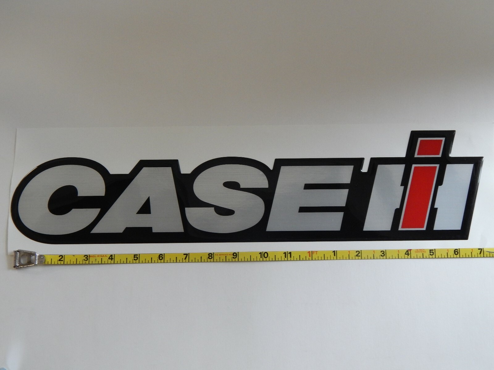 Case IH Raised Vinyl Decal Approx 19" Long & 4" Tall