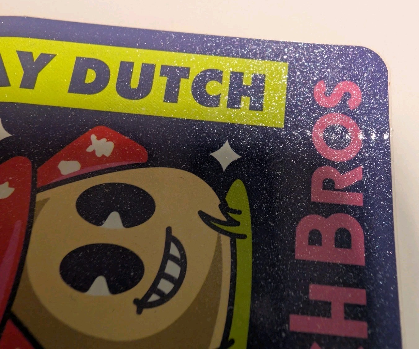 DUTCH Bros Coffee STICKER Windmill March 2023 STAY You TRUE FACE Night 2.5” x 3”