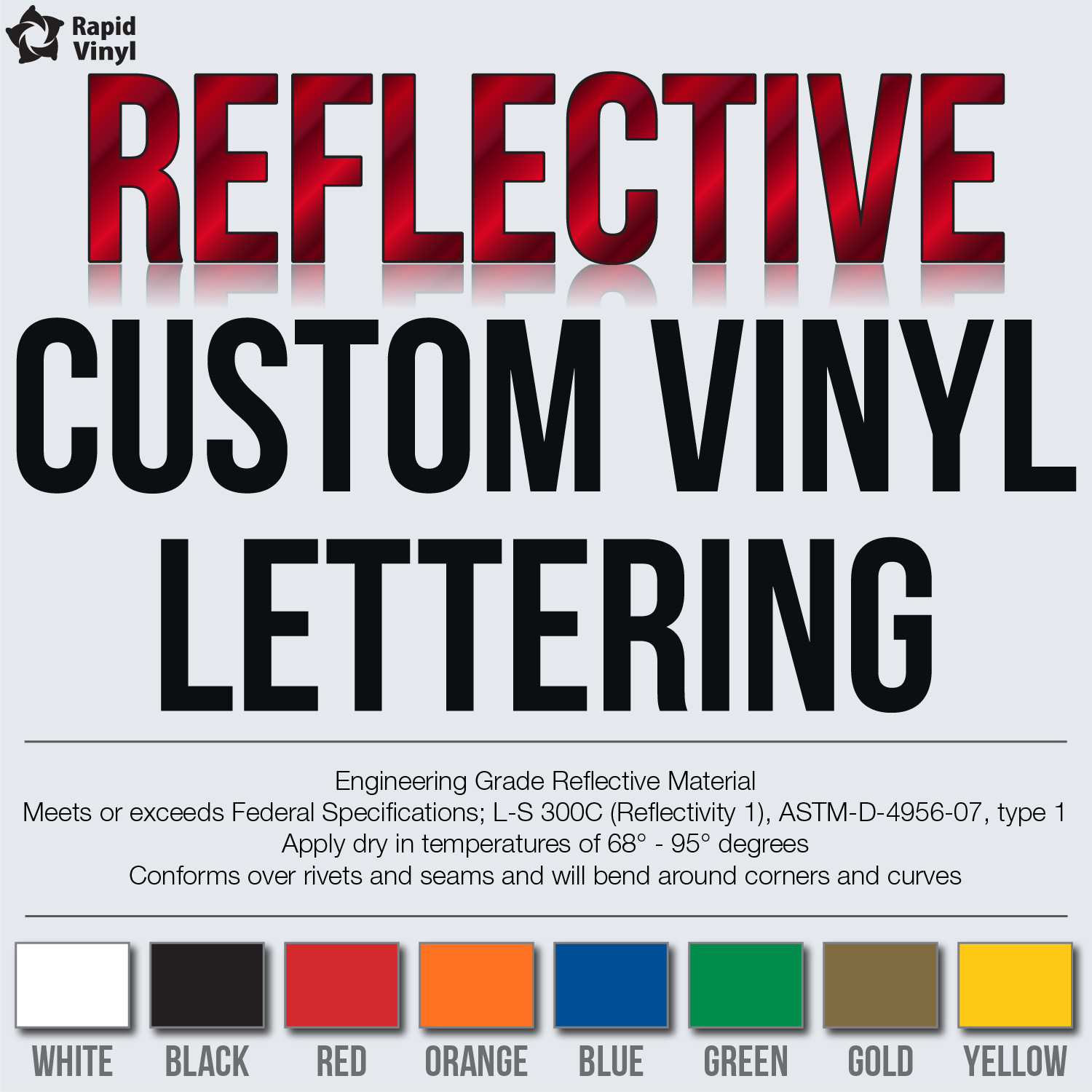 Custom Reflective Vinyl Lettering Decal Sticker Car Van Truck Trailer Window +