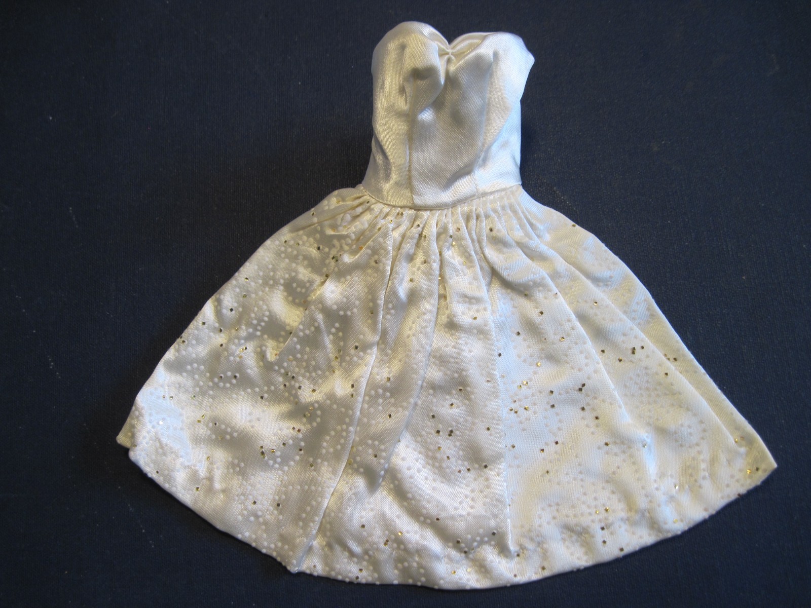Vintage 1963 Barbie "Party Date" #958 Satin Glitter Flocked Dress