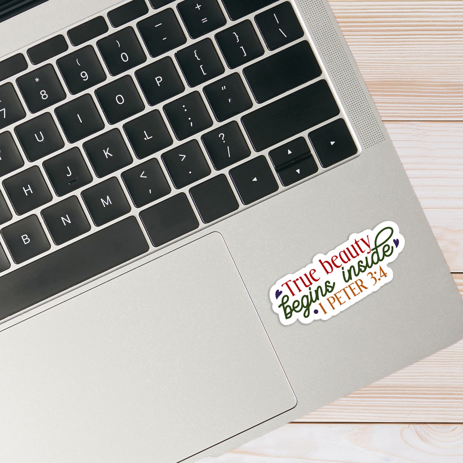 True Beauty Inside 1 Peter – Vinyl Decal Sticker – Car Window Laptop – #828