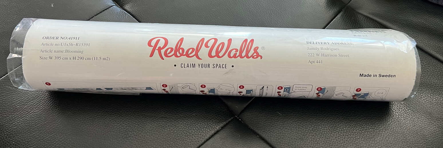 Dark Floral Wallpaper – Large Wall Mural – Rebel Walls