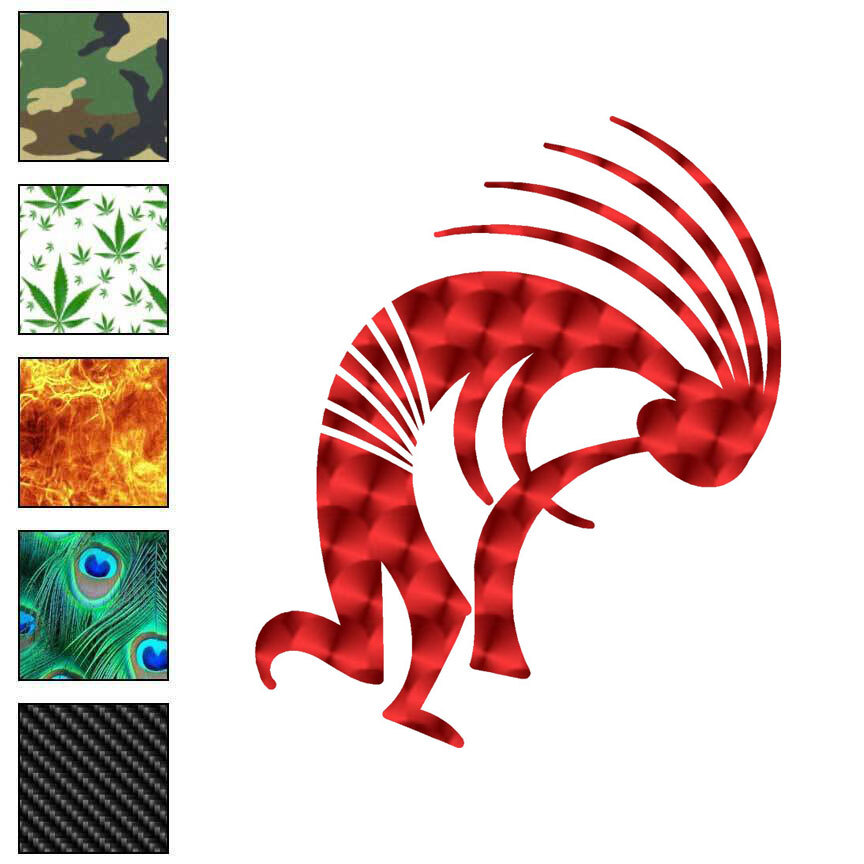 Kokopelli, Vinyl Decal Sticker, 40 Patterns & 3 Sizes, #7071