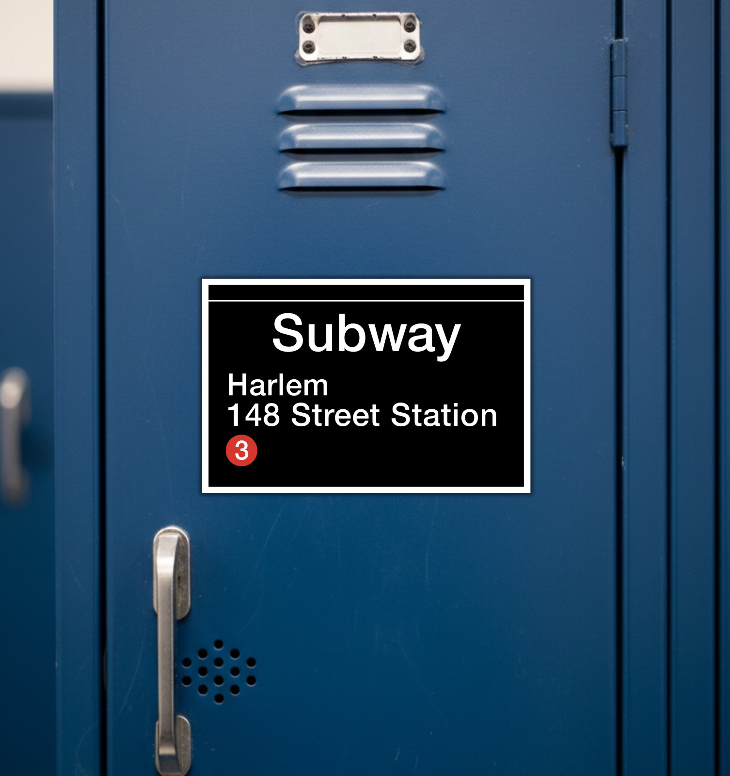 NYC Subway Signs Die Cut Glossy Fridge Magnets