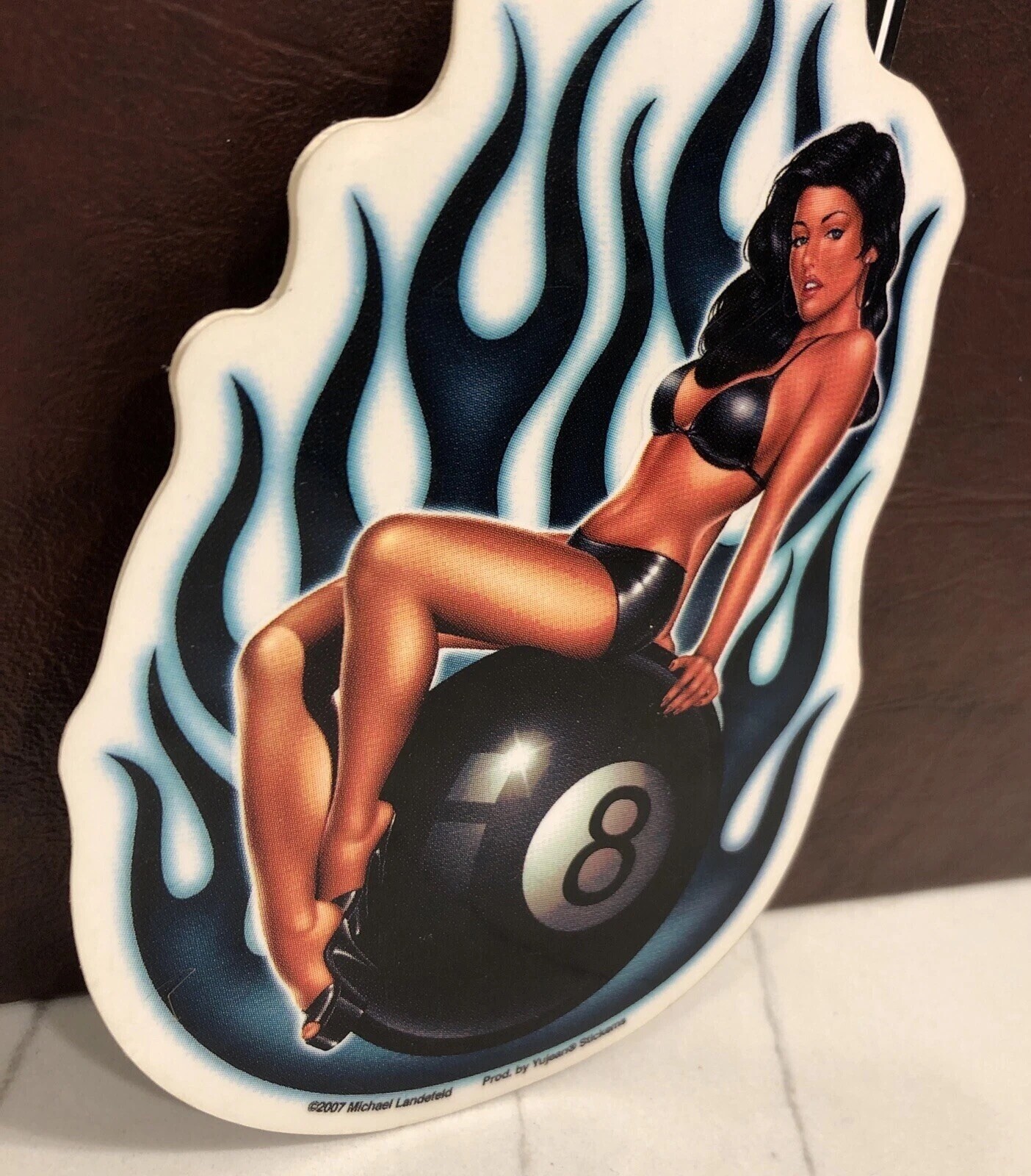 EIGHTBALL LADY BY Michael Landefeld STICKER DECAL 2007 YUJEAN