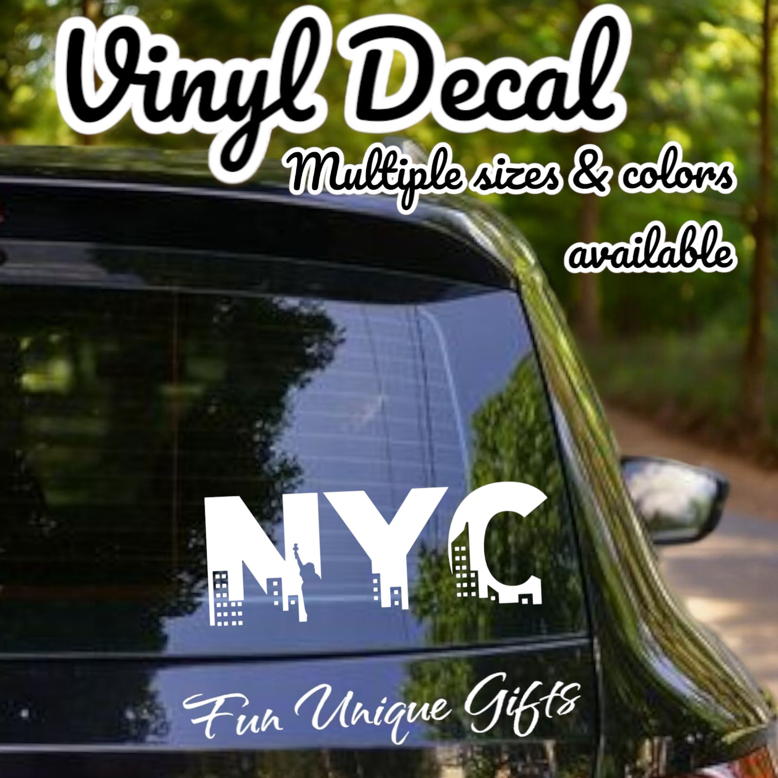 NYC New York City Vinyl Decal Sticker -Multiple Colors & Sizes- SHIPS FREE!