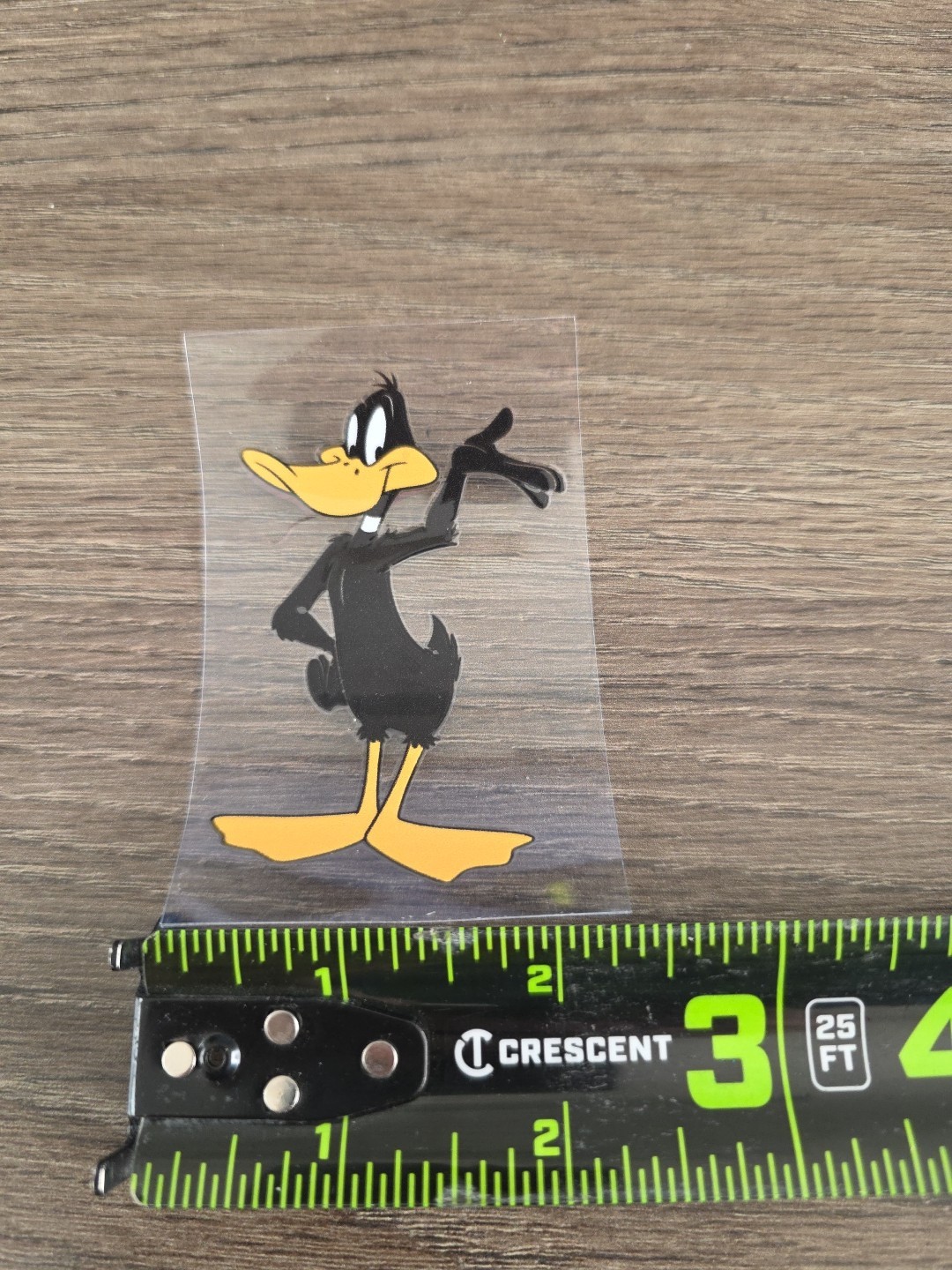 Daffy Duck Retro Carton UV DTF Raised Decal Sticker Waterproof 2inx 3in