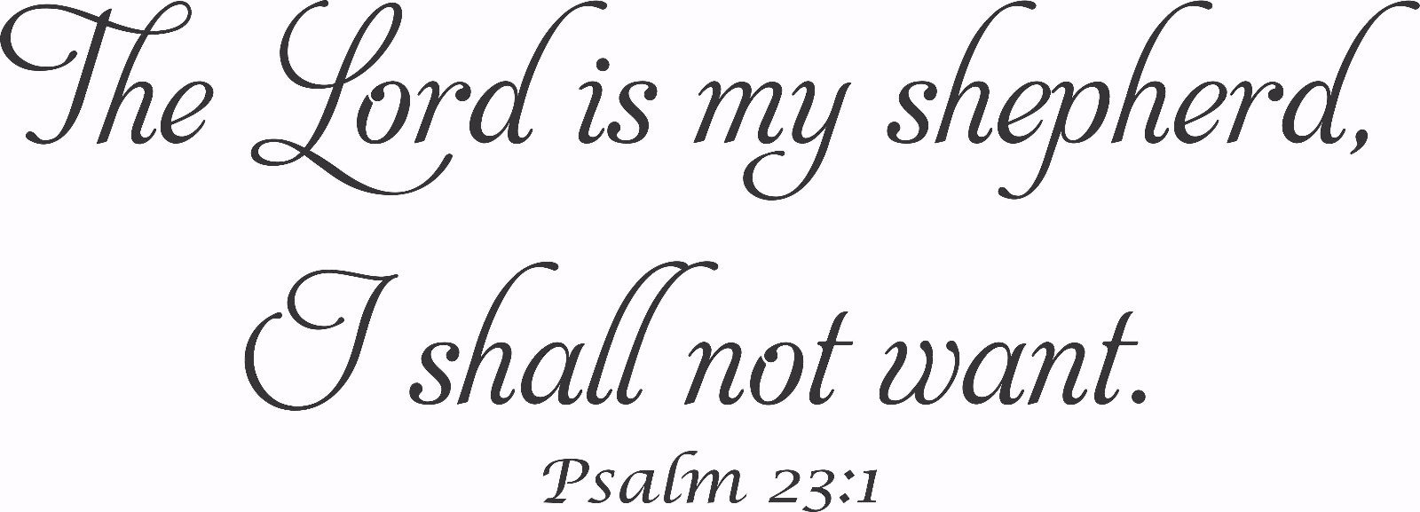 Psalm 23:1 V1 Bible verse wall decals, scripture, Vinyl Art, stickers, love