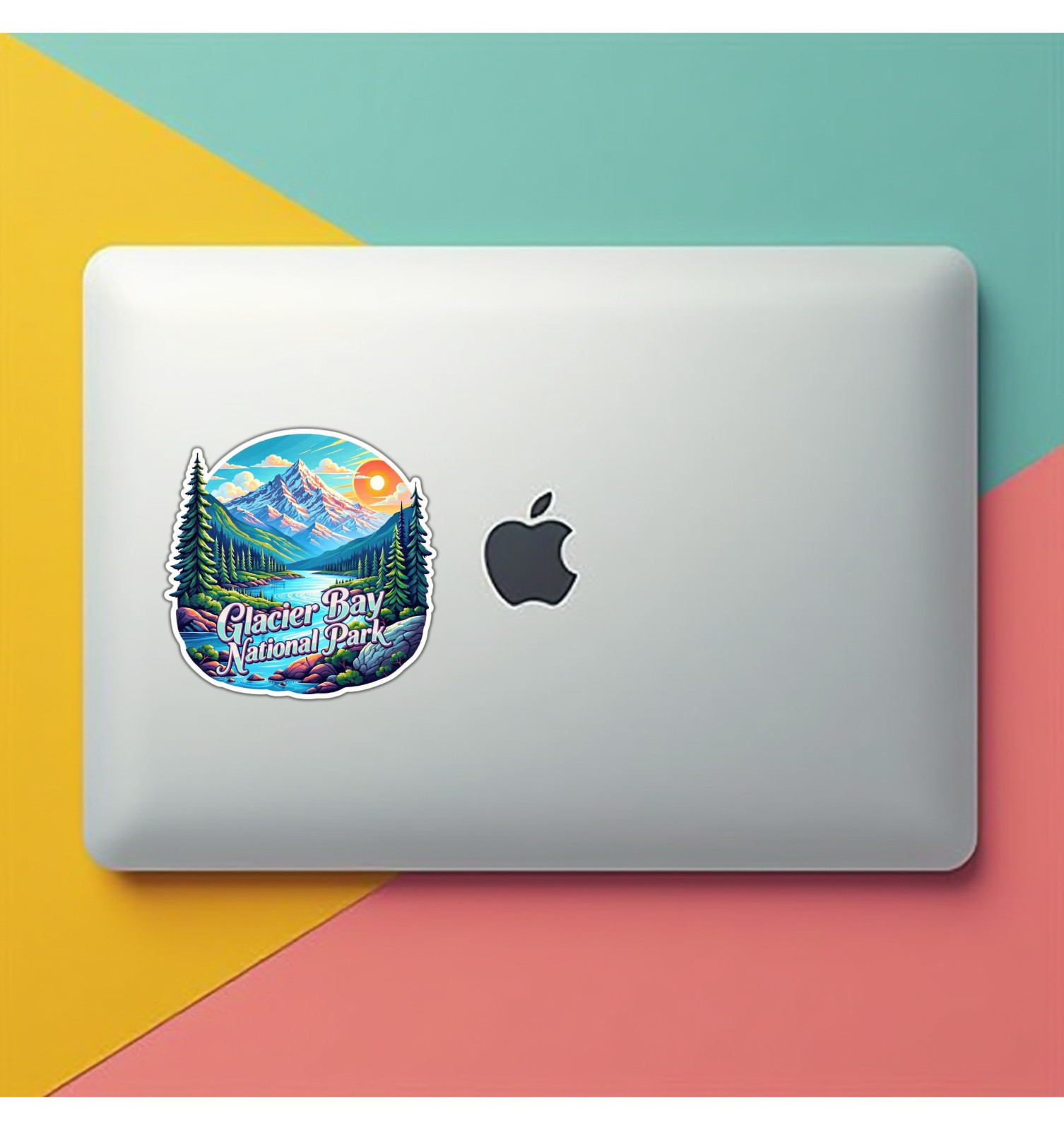 Glacier Bay Alaska Fridge Magnet or Laptop Sticker