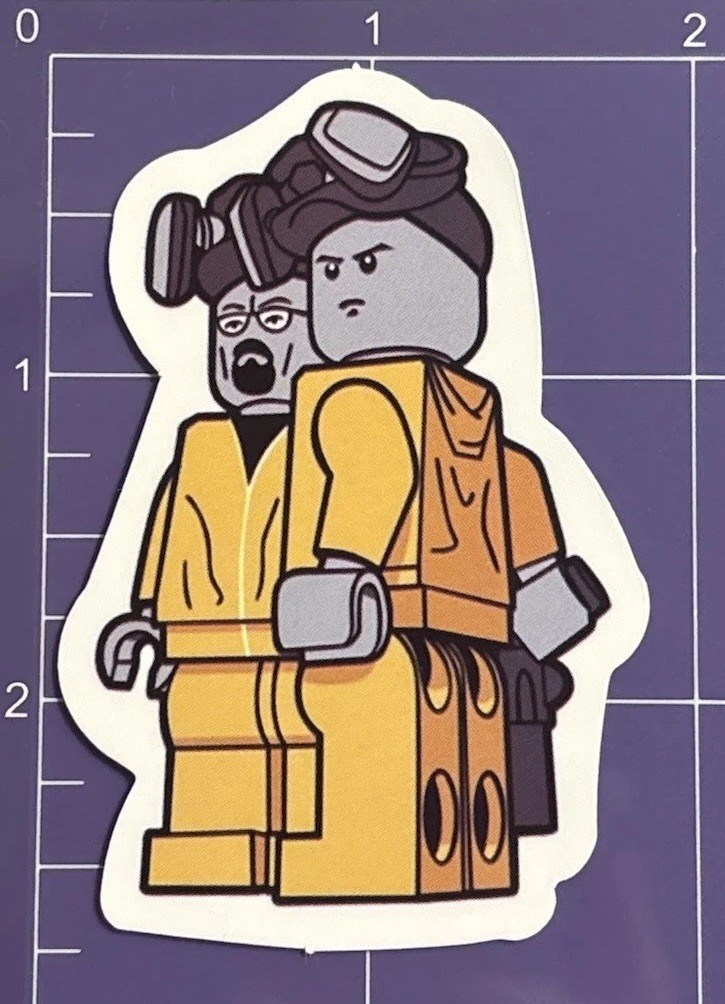 Breaking Bad Lego Gloss Vinyl Sticker 1pc