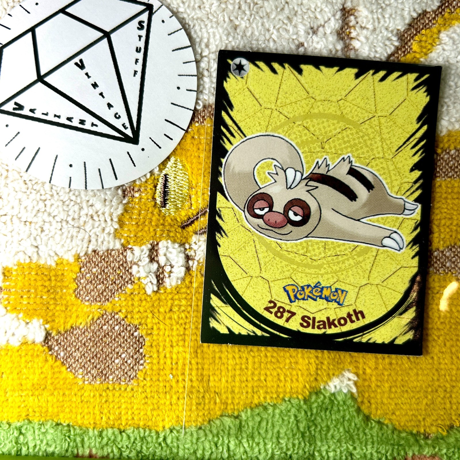 Pokémon Sticker Slakoth 2022 Prisma Sticker Album Official South America Edition