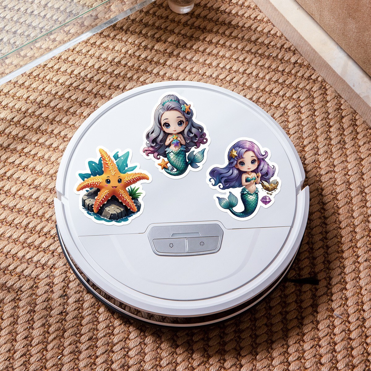 50 Pcs Stickers Cute Mermaid Luggage Skateboard Phone Laptop Bottle Window Car