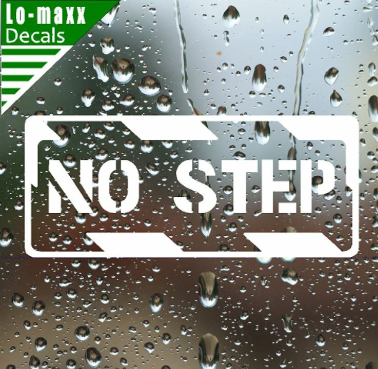 No Step Aircraft Markings Graphic Durable High Performance Die Cut Vinyl Decal