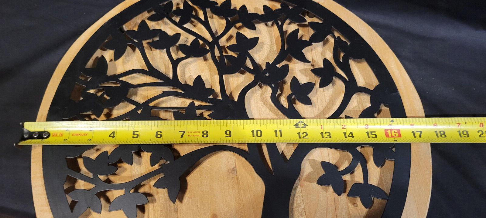 Round Tree Metal and Wood Wall Decor, Plow and Hearth #6AWD773