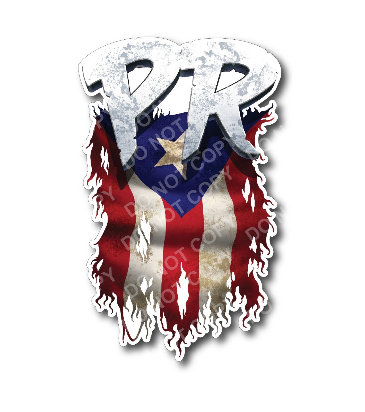 Puerto Rican Rico Decal 3M Sticker Country Flag Pride Window Car Truck Vehicle
