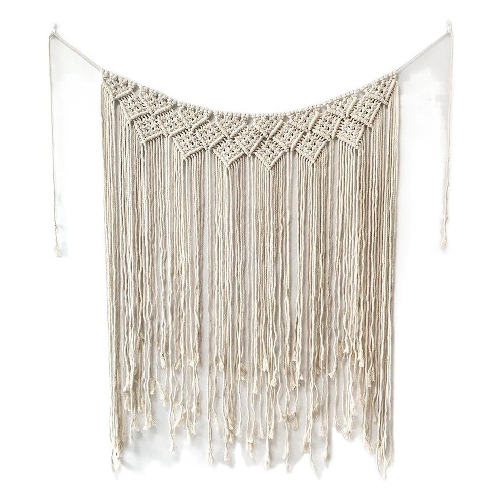 Wall Tapestry Cotton Bohemian Handwoven for Living Room Bedroom 100x115cm