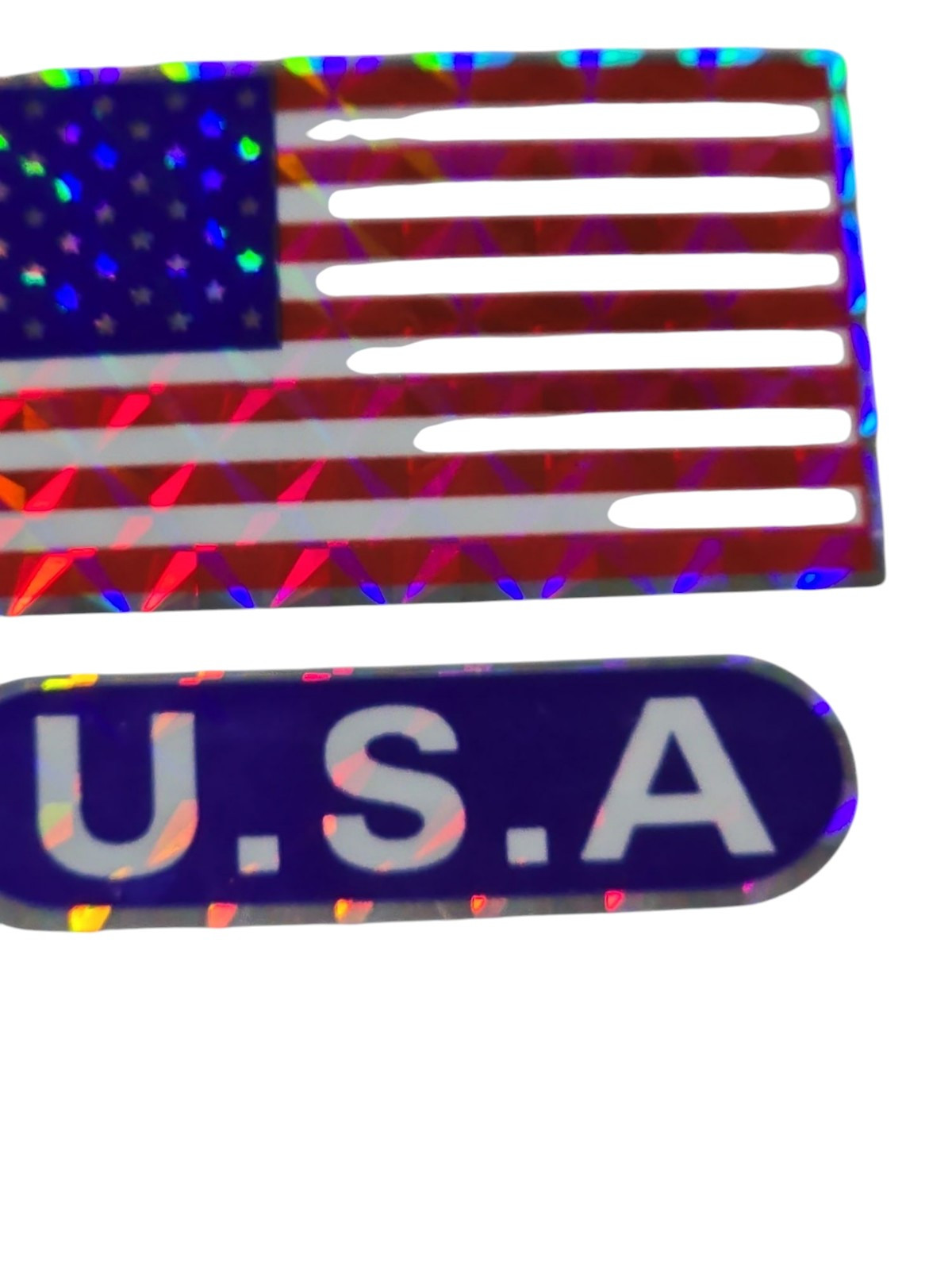 16 pcs Waterproof U.S.A. & AMERICAN FLAG Stickers 2"