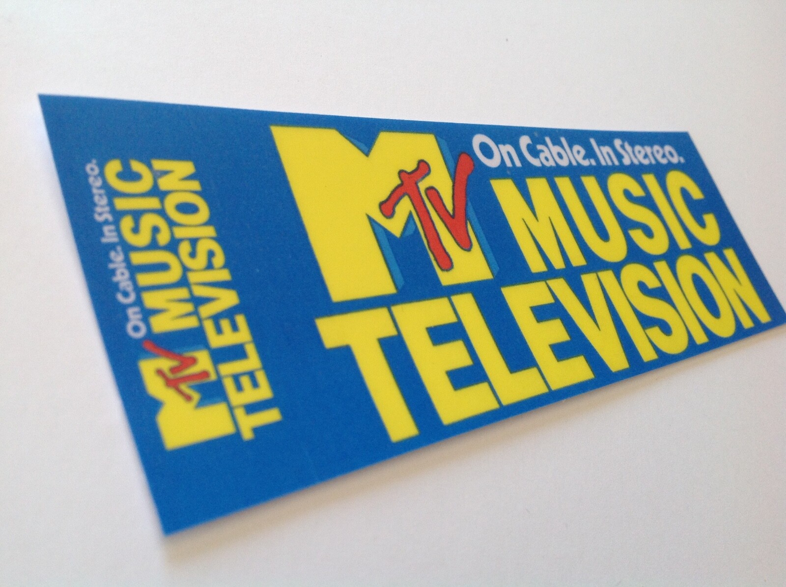 Retro Vintage MTV Music Television Sticker Decal. Band Car Camper Guitar case