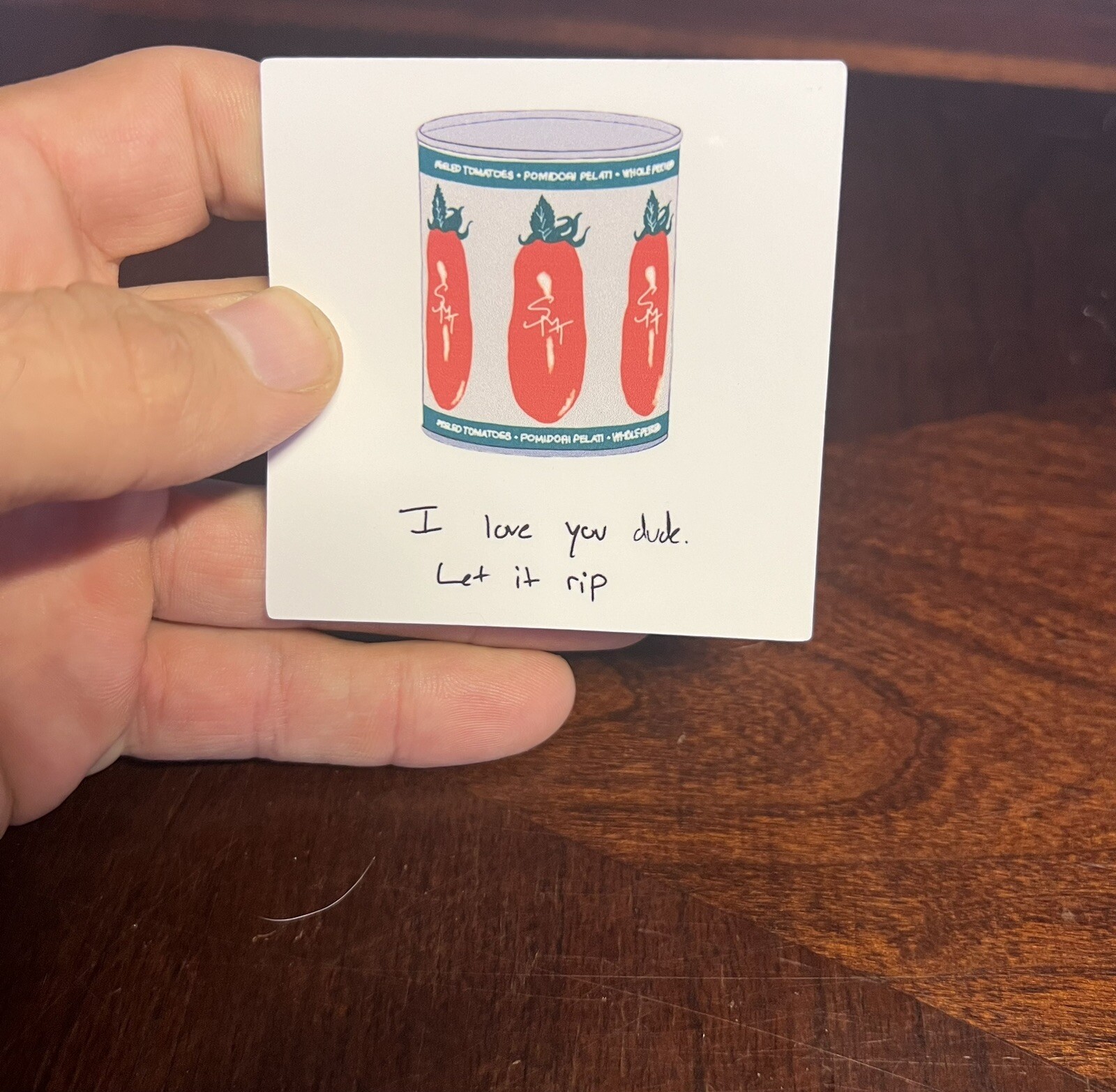 The Bear TV Show Sticker- I Love You Dude Let It Rip – Weatherproof Premium
