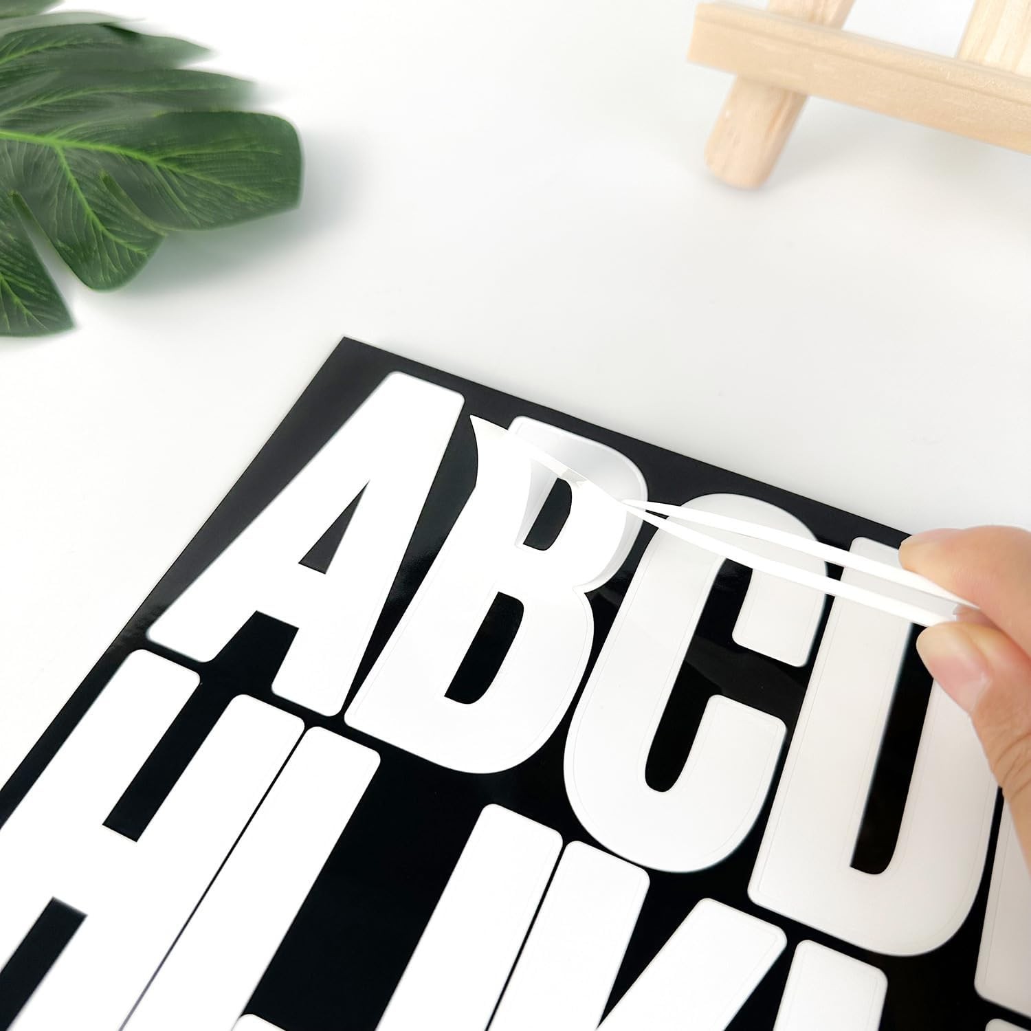 9 Sheets 3" White or Black Vinyl Letters & Numbers Kit Self-Adhesive for Mailbox