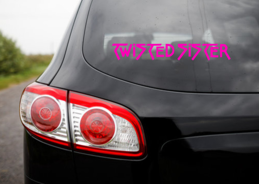 Twisted Sister Vinyl Logo Sticker Decal Heavy Metal Band Car Bumper Hair Dokken