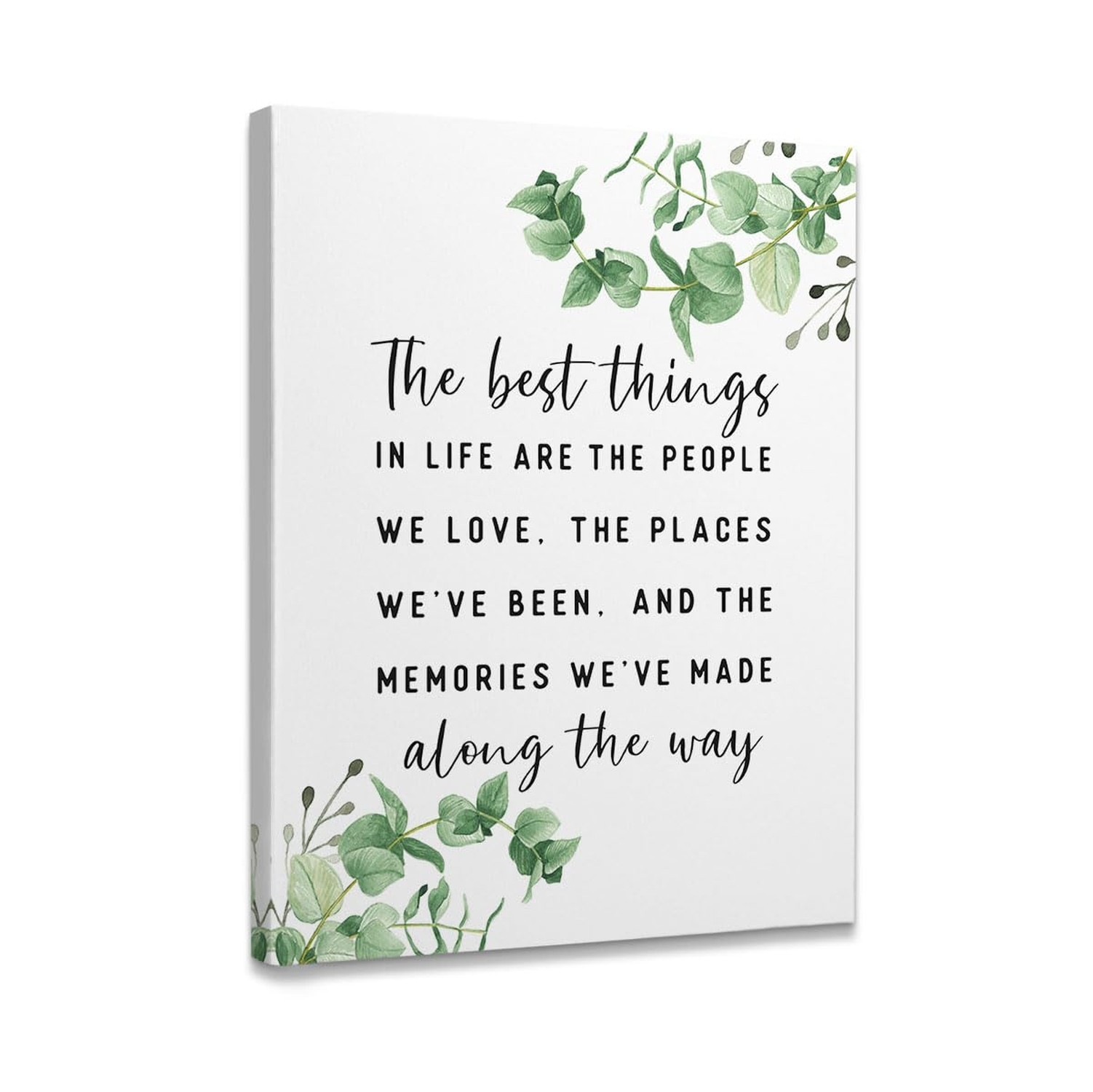 Inspirational Quotes The Best Things In Life Framed Canvas Wall Art Decor 11
