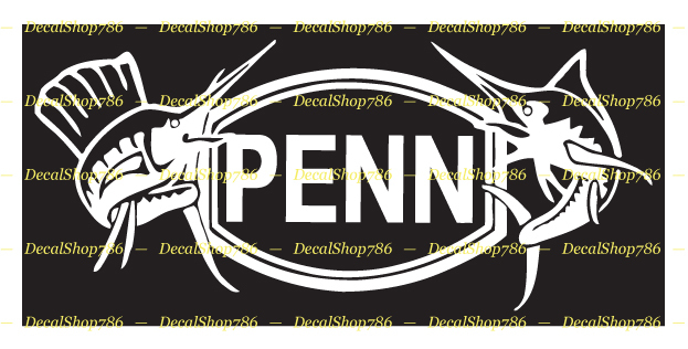 Penn Fishing Reels & Rods – Outdoor Sports – Vinyl Die-Cut Peel N' Stick Decal