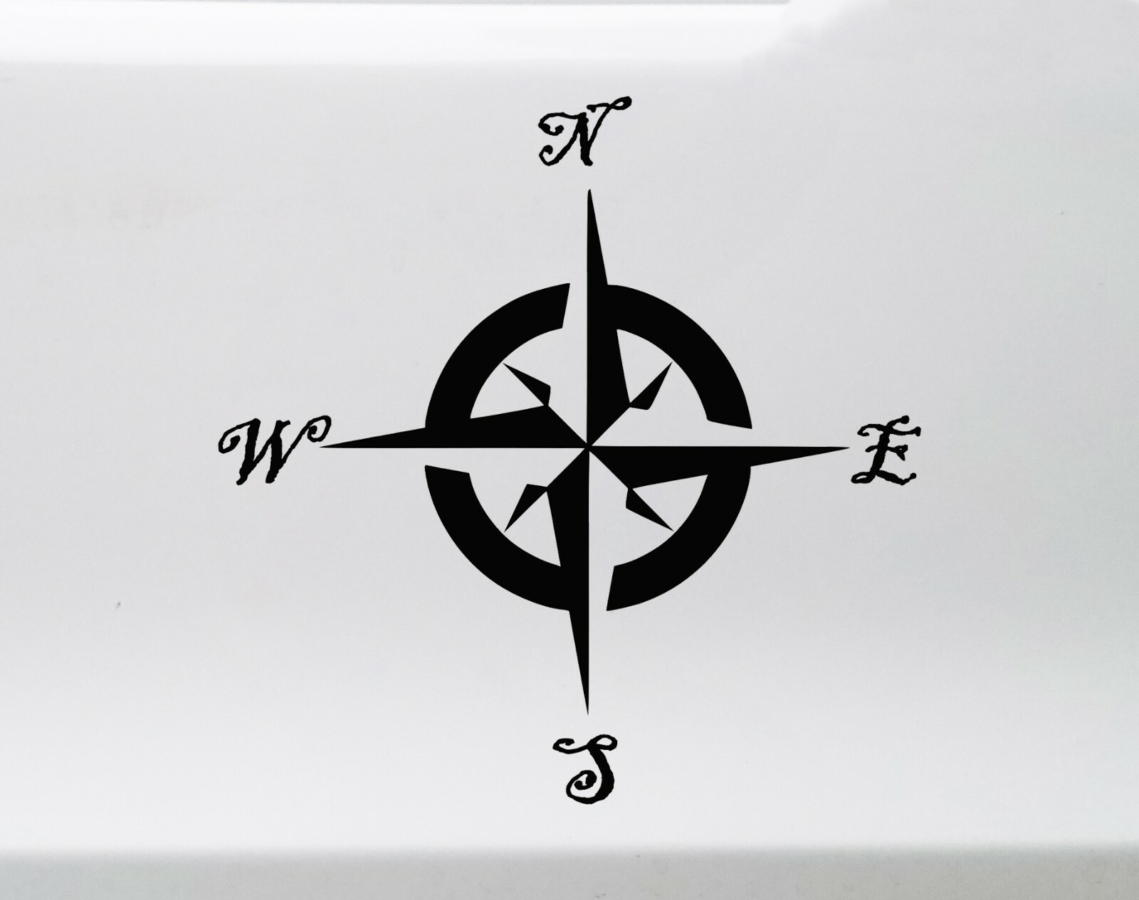 Compass Rose Vinyl Decal V1 -Travel Wander Adventure Camping – Die Cut Sticker
