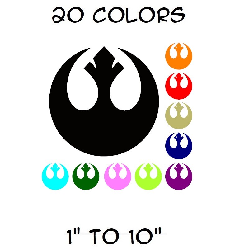 REBEL Alliance Sticker Vinyl Decal Star Wars – Car Window Wall Decor