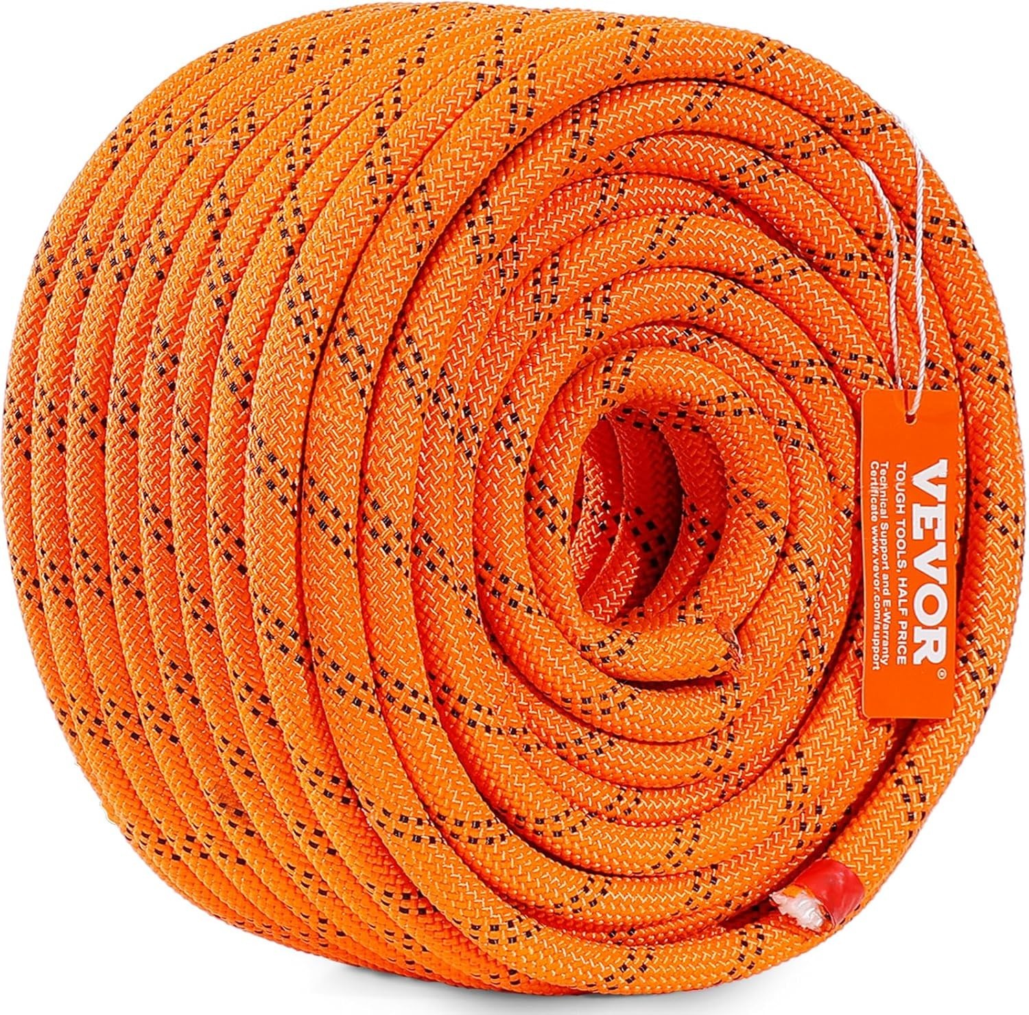 Double Braided Polyester Rope, 1/2 in X 120 Ft, 48 Strands, 8000 LBS Breaking St