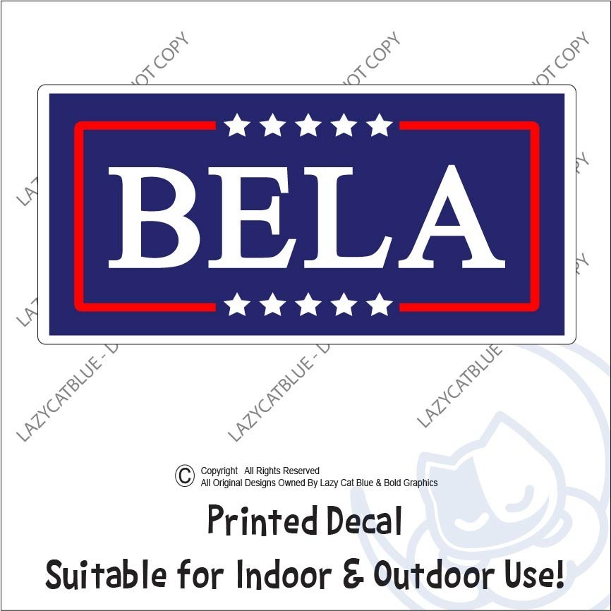 Bela Trump Post Decal Sticker Political Social Media Posting MAGA Trend Meme lol