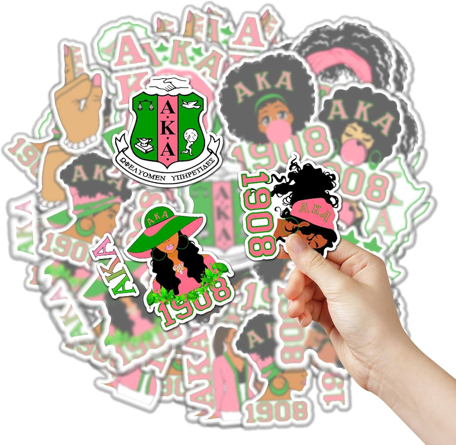 Sticker 50 PCS with 5 Sheets Vinyl Decal a Waterproof K Laptop a Motorcycle G…