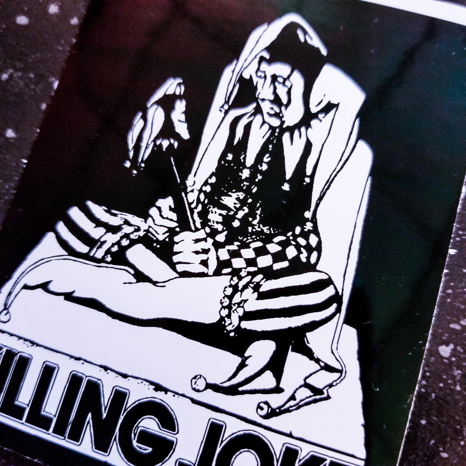 🦇 Killing Joke Jester 4 x 3" Waterproof Vinyl Goth Sticker [💪 HQ Durability]